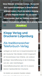 Mobile Screenshot of klopp-verlag.de